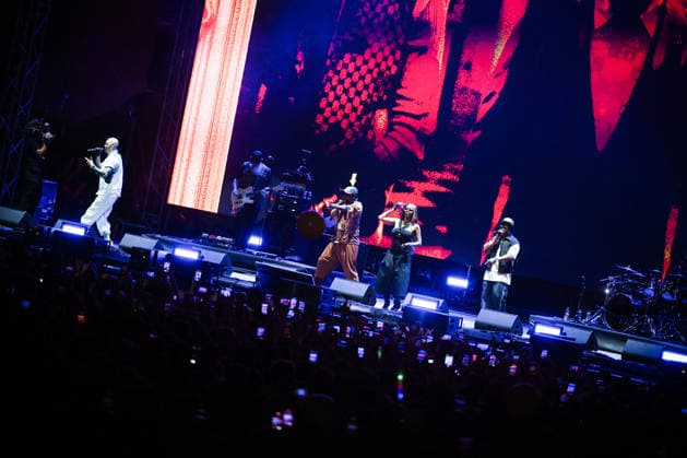 Croatia Black Eyed Peas Concert Taboo, apl.de.ap, will.i.am, and J.Rey Soul of Black Eyed Peas perform on stage during their concert at Bundek Lake in Zagreb, Croatia on June 26, 2026.  LucijaxOcko PIXSELL