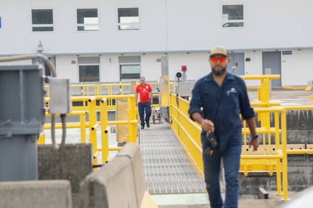 Panama Canal marks 10th anniversary of expanded locks PANAMA CITY, PANAMA - JUNE 26: A view from an event marking the 10th anniversary of the inauguration of the expanded Panama Canal in Panama City, Panama, on June 26, 2026. Opened in 2016 with the Agua Clara and Cocoli locks, the expansion significantly increased the canal s capacity for Neo-Panamax vessels and further strengthened its role in global maritime trade. Daniel Gonzalez Anadolu Panama City Panama. Editorial use only. Please get in touch for any other usage.  Copyright: x2026xAnadoluxDanielxGonzalezx