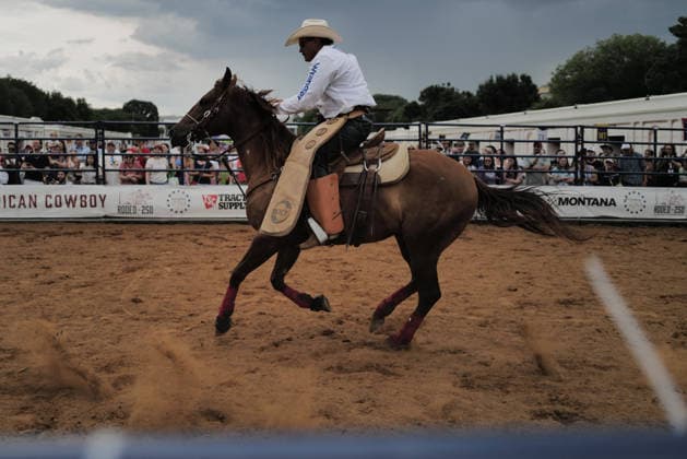 June 26, 2026, Washington, District Of Columbia, USA: Crowds watch as a cowboy rides a horse at a rodeo during the Great American State Fair on the National Mall in Washington, D.C. on June 26, 2026. Rodeo 250, produced by Cervi Rodeo Company, is one of numerous events during the 16-day fair, celebrating the 250th anniversary of the United States of America. Washington USA - ZUMAd227 20260626_znp_d227_041 Copyright: xBryanxDozierx