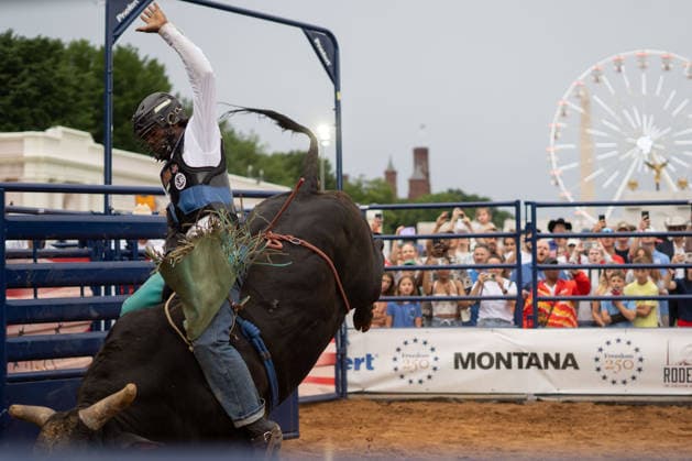 June 26, 2026, Washington, Dc, Washington, Dc, USA: The Great American State Fair s theme was Land and Prosperity on Friday, June 26. The daily rodeo took place at 4:00pm and included bull riding. Washington, Dc USA - ZUMAm230 20260626_znp_m230_011 Copyright: xNickxMasonx