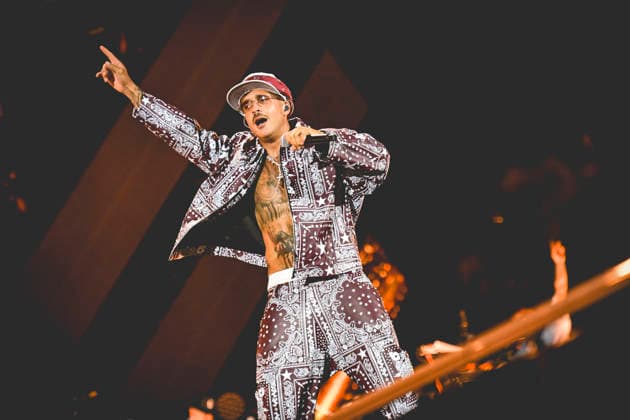 June 26, 2026, Napoli, Italy: Italian rapper Emanuele Palumbo better known as Geolier performs live at Stadium Maradona in Napoli during his Stadi Tour 2026. Napoli Italy - ZUMAs197 20260626_aaa_s197_152 Copyright: xPaolaxVisonex