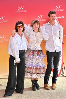 4th Nouvelles Vagues International Biarritz Film Festival Day Four FC Paloma Scheideman, Ani Palmer and Emile Boyle attends the the In Waves screening red carpet during Day Four of the 4th Nouvelles Vagues International Biarritz Film Festival on June 26, 2026 in Biarritz, France. Photo by Franck Castel ABACAPRESS.COM Biarritz France  Copyright: xCastelxFranck ABACAx