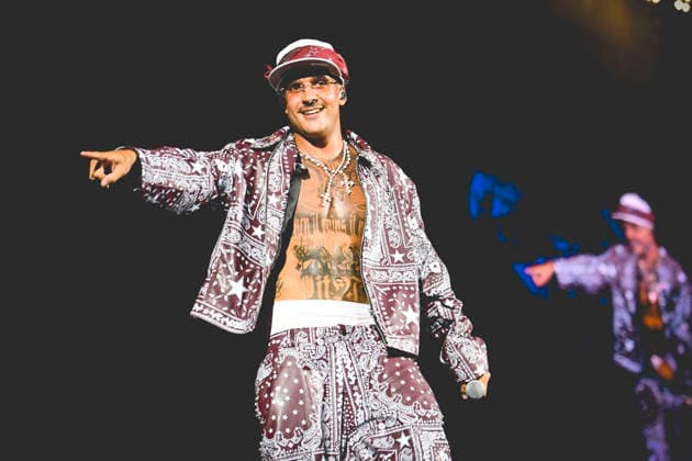 June 26, 2026, Napoli, Italy: Italian rapper Emanuele Palumbo better known as Geolier performs live at Stadium Maradona in Napoli during his Stadi Tour 2026. Napoli Italy - ZUMAs197 20260626_aaa_s197_181 Copyright: xPaolaxVisonex