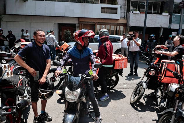 June 26, 2026, Mexico City, Cdmx, Mexico: In response to earthquakes that have caused material losses and casualties in Venezuela, the country s embassy in Mexico City opened its doors as a collection center. It is accepting humanitarian aid brought by Mexicans, foreign nationals, and Venezuelans living in Mexico to provide support during this time. On the first day of accepting itemsâ€including medicines, non-perishable food, water, and hygiene productsâ€dozens of Venezuelans working as app-based delivery drivers arrived at the embassy. Carrying flags and singing their national anthem, they brought supplies needed by their relatives and fellow citizens. Many stated that while their people endure this crisis caused by natural di - ZUMAp204 20260626_zip_p204_041 Copyright: xJosuexPerezx