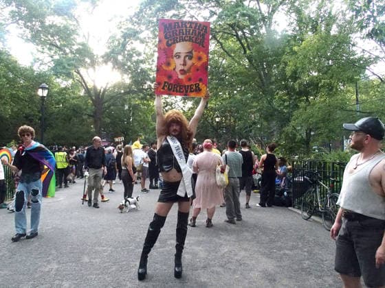 June 26, 2026, Manhattan, New York, United States: New York, New York June 26, 2026.. NYC Drag March, is an annual drag protest and visibility march in New York City, held during LGBTQ pride month in June Organized to coincide ahead of the NYC Pride March, The March starts at Thompkins Square Park and ends at the Historic Stone Wall Inn. Manhattan United States - ZUMAc308 20260626_znp_c308_010 Copyright: xSamanthaxCotlerx