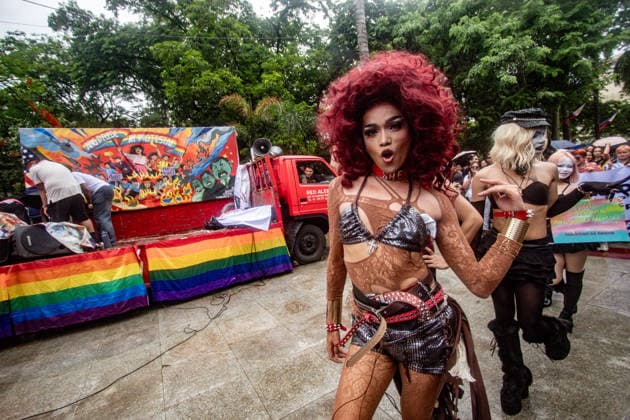 June 26, 2026, Manila, Manila, Philippines: Various LGBTQIA+ organizations gathered in solidarity at Liwasang Bonifacio, Manila, for the Stonewall Philippines Pride Protests, on June 26. Groups advocated for the immediate passage of the SOGIE Equality Bill, highlighting the need for better protections towards the LGBTQIA+ community. Also emphasizing PrideÃ¢â‚¬â ¢s militant tradition, demonstrators carried calls to address worsening conditions amidst rising prices, increasing militarization and continued foreign intervention. Manila Philippines - ZUMAs383 20260626_zip_s383_010 Copyright: xNathanielxSorianox