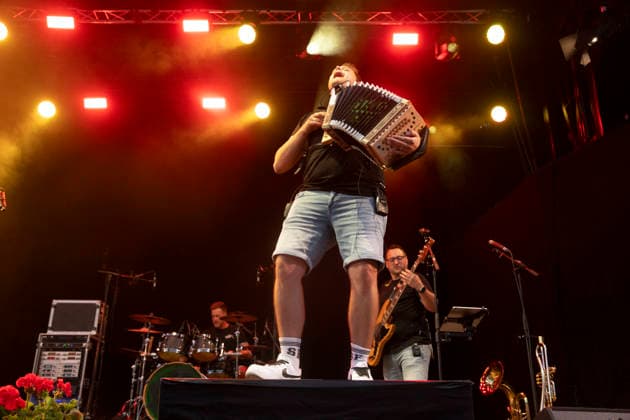 June 26, 2026, Klosters Serneus, Bündelti School, Gatschiefer Open Air, Seerugge Feger, Klosters Serneus, Bündelti School, Graubünden, Switzerland  Copyright: xJustPictures.ch AlexanderxRaemyx