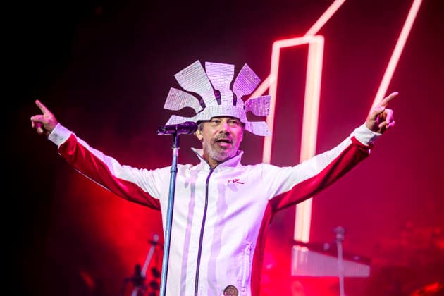 Jamiroquai live at Tinderbox 2026 Odense, Denmark. 26th, June 2026. The British funk and pop band Jamiroquai performs a live concert during the Danish music festival Tinderbox 2026 in Odense. Here singer and songwriter Jay Kay is seen live on stage. Denmark, Odense  Copyright: xGonzalesxPhoto LassexLagonix