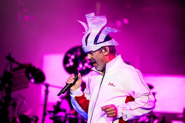 Jamiroquai live at Tinderbox 2026 Odense, Denmark. 26th, June 2026. The British funk and pop band Jamiroquai performs a live concert during the Danish music festival Tinderbox 2026 in Odense. Here singer and songwriter Jay Kay is seen live on stage. Denmark, Odense  Copyright: xGonzalesxPhoto LassexLagonix