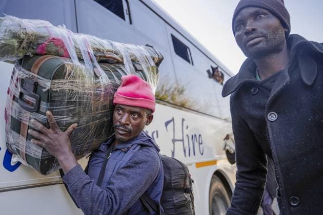 Undocumented Malawian migrants are being evacuated from South Africa KWAZULU-NATAL, SOUTH AFRICA - JUNE 26: Thousands of Malawian migrants are put on buses to return to their home country following a rise in xenophobic attacks and anti-immigrant protests in the city of Pietermaritzburg in KwaZulu-Natal province, South Africa, on June 26, 2026. Ihsaan Haffejee Anadolu KwaZulu-Natal South Africa. Editorial use only. Please get in touch for any other usage.  Copyright: x2026xAnadoluxIhsaanxHaffejeex