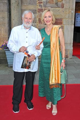 Bad Hersfelder Festspiele - Premiere Parzival. Petra Gerster und Christian Nürnberger anläßlich der Premiere von Parzival im Rahmen der Bad Hersfelder Festspiele am 26.06.2026 in der Stiftsruine Bad Hersfeld. 20260626MWI130473 *** Bad Hersfeld Festival: Premiere of *Parzival*—Petra Gerster and Christian Nürnberger at the premiere of *Parzival* as part of the Bad Hersfeld Festival on June 26, 2026, at the Stiftsruine in Bad Hersfeld 20260626MWI130473