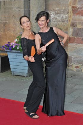 Bad Hersfelder Festspiele - Premiere Parzival. Daniela Ziegler und Elke Hesse anläßlich der Premiere von Parzival im Rahmen der Bad Hersfelder Festspiele am 26.06.2026 in der Stiftsruine Bad Hersfeld. 20260626MWI130515 *** Bad Hersfeld Festival: Premiere of *Parzival*—Daniela Ziegler and Elke Hesse at the premiere of *Parzival* as part of the Bad Hersfeld Festival on June 26, 2026, at the Stiftsruine in Bad Hersfeld 20260626MWI130515