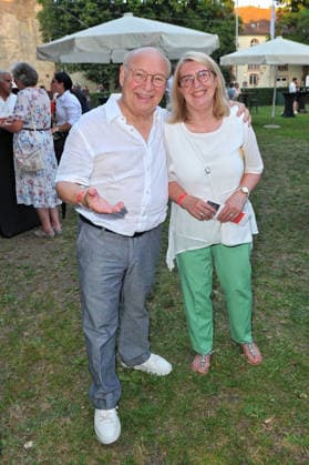 Bad Hersfelder Festspiele - Premiere Parzival. Hans-Joachim und Karin Heist anläßlich der Premiere von Parzival im Rahmen der Bad Hersfelder Festspiele am 26.06.2026 in der Stiftsruine Bad Hersfeld. 20260626MWI130604 *** Bad Hersfeld Festival: Premiere of *Parzival*—Hans Joachim and Karin Heist at the premiere of *Parzival* as part of the Bad Hersfeld Festival on June 26, 2026, at the Stiftsruine in Bad Hersfeld 20260626MWI130604