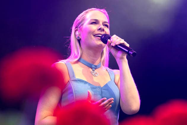 Linda Fäh live at the Gatschiefer Volks und Schlager Open-Air Festival in Prättigau at the Open Air Arena at the Bündelti School in Klosters, June 26, 2026 Foto:xA.xRaemyx xFuturexImagex gatschiefer_openair_6618