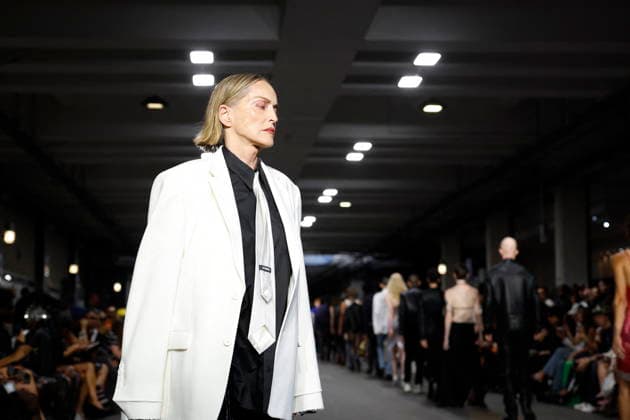 Sharon Stone walks the runway for the Men’s Ready-to-Wear Spring Summer 2027 collection during Paris Fashion Week (PFW) on June 26, 2026. Sharon Stone walks the runway for the Men’s Ready-to-Wear Spring Summer 2027 collection during Paris Fashion Week (PFW) on June 26, 2026, in Paris, France  Copyright: xAgencex xBestimagexAgencex xBestimagex