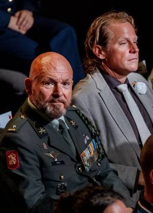 Den Haag, The Netherlands, 2026-06-27 09:27:32 THE HAGUE, 27-06-2026, King Willem Alexander and Prime Minister Rob Jetten during the twenty-second edition of Veteranenda. This is a tribute to the more than 100,000 Dutch veterans who have served in the cause of peace. PHOTO: NL Beeld POOL Albert Nieboer Pictured: Marco Kroon Credit: NL Beeld Patrick van Emst  Copyright: xx x