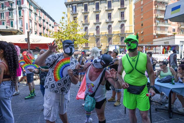 June 27, 2026, Napoli, Campania, ITALIA: On June 27, 2026, the Naples Gay Pride parade took place; a long procession set off from Porta Capuana and wound its way through the streets of the city, arriving at Piazza Dante, where local officials offered greetings followed by a long concert celebrating the event s 30th anniversary in Naples. Napoli ITALIA - ZUMAs236 20260627_aap_s236_003 Copyright: xFabioxSassox