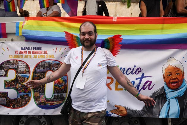 June 27, 2026, Napoli, Campania, ITALIA: On June 27, 2026, the Naples Gay Pride parade took place; a long procession set off from Porta Capuana and wound its way through the streets of the city, arriving at Piazza Dante, where local officials offered greetings followed by a long concert celebrating the event s 30th anniversary in Naples. Napoli ITALIA  - ZUMAs236 20260627_aap_s236_065 Copyright: xFabioxSassox