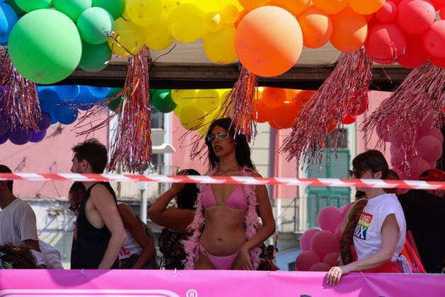 June 27, 2026, Napoli, Campania, ITALIA: On June 27, 2026, the Naples Gay Pride parade took place; a long procession set off from Porta Capuana and wound its way through the streets of the city, arriving at Piazza Dante, where local officials offered greetings followed by a long concert celebrating the event s 30th anniversary in Naples. Napoli ITALIA - ZUMAs236 20260627_aap_s236_109 Copyright: xFabioxSassox