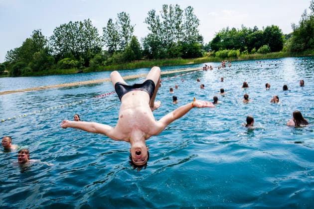 Roskilde Festival 2026: Camping area opens Activity at the bathing lake as the camping area opens at Roskilde Festival, Saturday, June 27, 2026. The actual festival site at Roskilde Festival opens on July 1. (Photo: Ida Marie Odgaard Ritzau Scanpix) , Roskilde Denmark *** Roskilde Festival 2026: Camping Area Opens Activities at the swimming lake as the camping area opens at Roskilde Festival, Saturday, June 27, 2026. The main festival grounds at Roskilde Festival open on July 1. Photo by Ida Marie Odgaard, Ritzau Scanpix, Roskilde, Denmark  Copyright: RitzauxScanpix IdaxMariexOdgaardx spdk20260627-194559-L