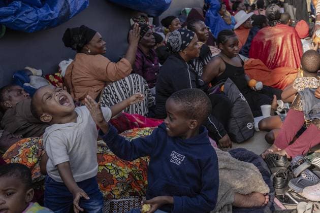 Thousands of Malawian migrants await registration in South Africa DURBAN, SOUTH AFRICA - JUNE 27: Thousands of Malawian migrants continue to gather at a temporary reception center in Durban, South Africa, following a renewed wave of xenophobic attacks and anti-migrant protests across the country on June 27, 2026. The migrants are waiting for registration procedures conducted by South African authorities to be completed before returning to Malawi. Ihsaan Haffejee Anadolu Durban South Africa. Editorial use only. Please get in touch for any other usage.  Copyright: x2026xAnadoluxIhsaanxHaffejeex