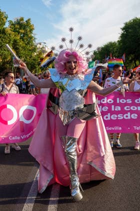 The streets of Seville are flooded with people at the 2026 Pride Parade. Images from the Pride Parade in Seville. On June 27, 2026, in Seville, Andalusia, Spain—Seville celebrates its big LGBTIQ Pride Day this Saturday, June 27, with the traditional Southern Pride Parade. The march, will begin at the headquarters of the Seville Provincial Council, wind through the Ronda Histórica, and end at the Alameda de Hércules. JUNE 27, 2026 Francisco J Seville, Andalusia Seville, Andalusia, Spain  Copyright: xFranciscoxJ.xOlmox 7627011