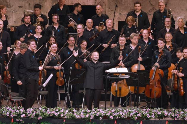 Entertainment Bilder des Tages 27.06.2026, Saisonabschlusskonzert der Berliner Philharmoniker unter der Leitung von Kirill Petrenko, Jonas Kaufmann live in der Waldbühne, Berlin, Berlin *** June 27, 2026, Berlin Philharmonic’s season-closing concert conducted by Kirill Petrenko, with Jonas Kaufmann performing live at the Waldbühne, Berlin, Berlin