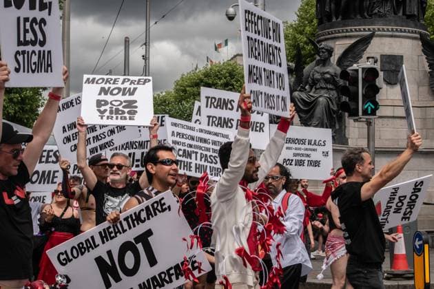 Thousands from all over Ireland attend the Pride Parade in Dublin DUBLIN, IRELAND - JUNE 27, 2026: Ten of thousands from all over Ireland attend the Pride Parade in Dublin, today, June 27th, 2026. The parade begins at O Connell Street and marches all the way to Merrion Square. Dublin Ireland Copyright: x xNadiaxCaimix xJNAxPressx