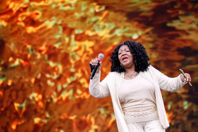 Sängerin Liz Mitchell von der Formation Boney M. beim Rainbow Festival 2026 am Fühlinger See. Das Rainbow Festival von Markus Krampe findet im Rahmen des ColognePride statt. Köln, 27.06.2026 NRW Deutschland *** Singer Liz Mitchell of the group Boney M at the 2026 Rainbow Festival at Fühlinger See. Markus Krampe s Rainbow Festival takes place as part of ColognePride. Cologne, June 27, 2026, North Rhine-Westphalia, Germany Copyright: xChristophxHardtx