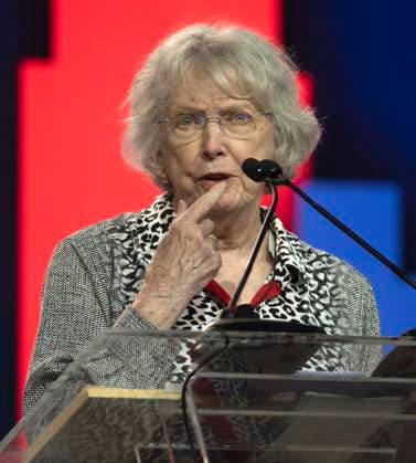 June 27, 2026 -Chicago, Illinois, USA - Author LOIS LOWRY speaks during the American Library Association s 2026 Conference and Exhibition. The ALA is celebrating its 150th anniversary this year. Chicago USA  - ZUMAce6_ 20260627_zaf_ce6_002 Copyright: xBrianxCahnx