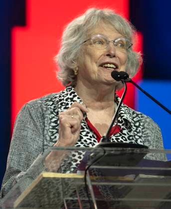 June 27, 2026 -Chicago, Illinois, USA - Author LOIS LOWRY speaks during the American Library Association s 2026 Conference and Exhibition. The ALA is celebrating its 150th anniversary this year. Chicago USA - ZUMAce6_ 20260627_zaf_ce6_008 Copyright: xBrianxCahnx