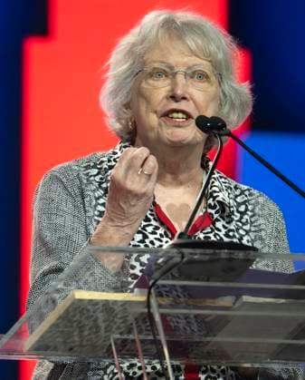 June 27, 2026 -Chicago, Illinois, USA - Author LOIS LOWRY speaks during the American Library Association s 2026 Conference and Exhibition. The ALA is celebrating its 150th anniversary this year. Chicago USA  - ZUMAce6_ 20260627_zaf_ce6_010 Copyright: xBrianxCahnx