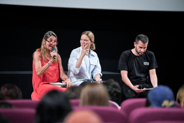 IPA86143048 - Rome: French actress Lea Seydoux appeared at the Cinema Troisi to present the national premiere of the film *L inconnue* In the photo: Lea Seydoux  Copyright: xBArbaraxAmendolax xBarbaraxAmendolax 86143048