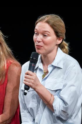 IPA86142915 - Rome: French actress Lea Seydoux appeared at the Cinema Troisi to present the national premiere of the film *L inconnue* In the photo: Lea Seydoux  Copyright: xBArbaraxAmendolax xBarbaraxAmendolax 86142915