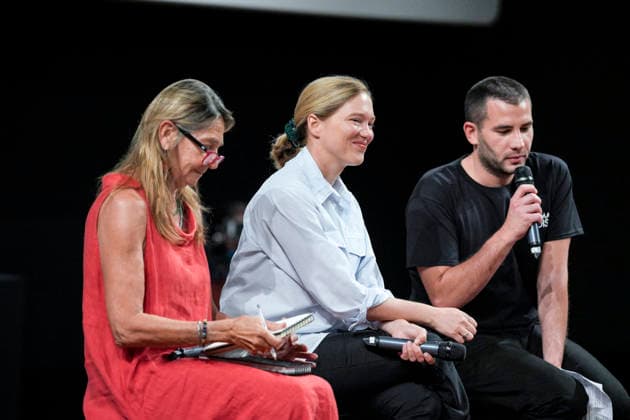 IPA86143065 - Rome: French actress Lea Seydoux appeared at the Cinema Troisi to present the national premiere of the film *L inconnue* In the photo: Lea Seydoux  Copyright: xBArbaraxAmendolax xBarbaraxAmendolax 86143065
