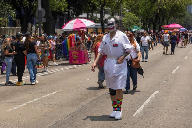 June 27, 2026, Mexico City, Mexico: Thousands of people took part in the 48th LGBTIQ+ Pride March in Mexico City, which marched from Paseo de la Reforma to the Zocalo under the slogan In the eyes of the world, my struggle is your struggle. Equality, peace and solidarity. Mexico City Mexico - ZUMAl178 20260627_znp_l178_050 Copyright: xCristianxLeyvax