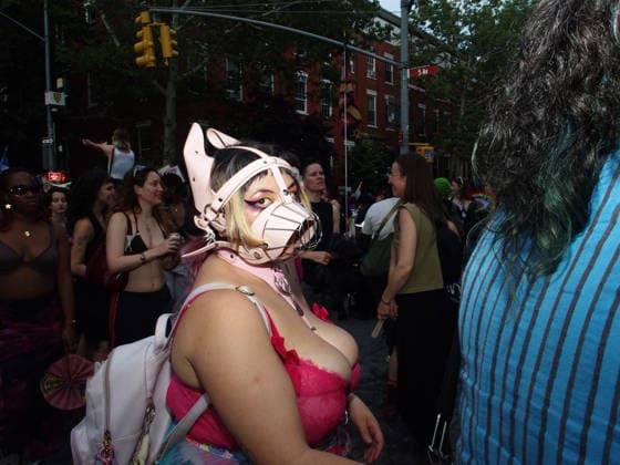 June 27, 2026, Manhattan, New York, USA: New York, New York June 27, 2026.. The NYC Dyke March is a demonstration of First Amendment right to protest and takes place without permits or sponsors. The march is organized by and for the Dyke community to fight for rights, safety, and visibility..Tens of thousands of Dykes take the streets each year celebrating diverse lives, highlighting presence, and protesting the discrimination, harassment, and violence in daily life. Manhattan USA - ZUMAct2_ 20260627_faf_ct2_029 Copyright: xBrucexCotlerx