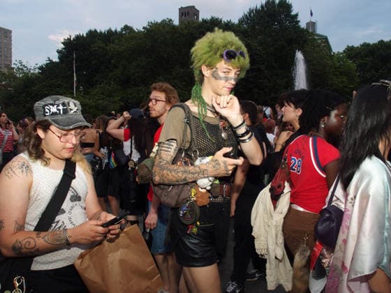 June 27, 2026, Manhattan, New York, USA: New York, New York June 27, 2026.. The NYC Dyke March is a demonstration of First Amendment right to protest and takes place without permits or sponsors. The march is organized by and for the Dyke community to fight for rights, safety, and visibility..Tens of thousands of Dykes take the streets each year celebrating diverse lives, highlighting presence, and protesting the discrimination, harassment, and violence in daily life. Manhattan USA - ZUMAct2_ 20260627_faf_ct2_028 Copyright: xBrucexCotlerx