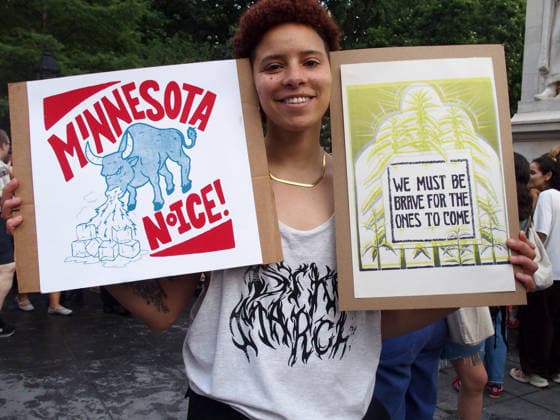 June 27, 2026, Manhattan, New York, USA: New York, New York June 27, 2026.. The NYC Dyke March is a demonstration of First Amendment right to protest and takes place without permits or sponsors. The march is organized by and for the Dyke community to fight for rights, safety, and visibility..Tens of thousands of Dykes take the streets each year celebrating diverse lives, highlighting presence, and protesting the discrimination, harassment, and violence in daily life. Manhattan USA - ZUMAct2_ 20260627_faf_ct2_030 Copyright: xBrucexCotlerx