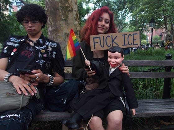 June 27, 2026, Manhattan, New York, USA: New York, New York June 27, 2026.. The NYC Dyke March is a demonstration of First Amendment right to protest and takes place without permits or sponsors. The march is organized by and for the Dyke community to fight for rights, safety, and visibility..Tens of thousands of Dykes take the streets each year celebrating diverse lives, highlighting presence, and protesting the discrimination, harassment, and violence in daily life. Manhattan USA - ZUMAct2_ 20260627_faf_ct2_044 Copyright: xBrucexCotlerx