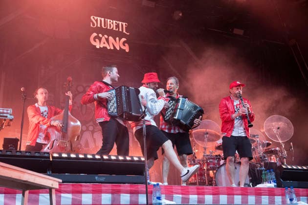 June 27, 2026, Klosters Serneus, Bündelti School, Gatschiefer Open Air, Stubete Gäng Klosters Serneus Bündelti School, Graubünden, Switzerland  Copyright: xJustPictures.ch AlexanderxRaemyx