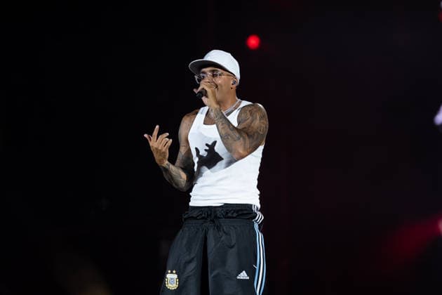 June 27, 2026, Naples, Italy: Emanuele Palumbo aka Geolier, performs live on stage at Diego Armando Maradona Stadium during the Geolier STADI 2026 Tour. Naples Italy  - ZUMAs197 20260627_aaa_s197_194 Copyright: xAndreaxGulx