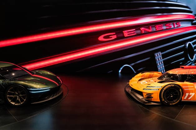 June 27, 2026, Busan, South Korea: The GMR (Genesis Magma Racing)-001 hyper car design model and Magma GT Concept seen exhibited during the Busan International Mobility Show 2026 (BIMOS 2026) at BEXCO. Busan International Mobility Show 2026 (BIMOS 2026) is happening from June 26 to July 5. Busan South Korea - ZUMAs197 20260627_aaa_s197_128 Copyright: xSimonxShinx