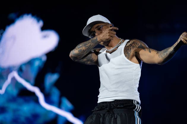 June 27, 2026, Naples, Italy: Emanuele Palumbo aka Geolier, performs live on stage at Diego Armando Maradona Stadium during the Geolier STADI 2026 Tour. Naples Italy - ZUMAs197 20260627_aaa_s197_165 Copyright: xAndreaxGulx