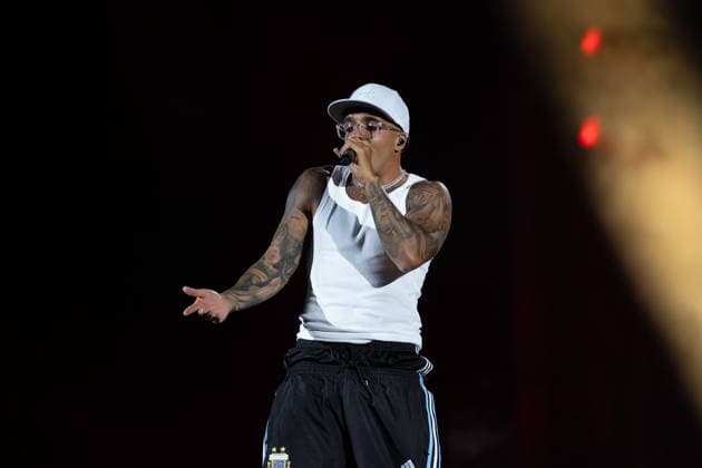 June 27, 2026, Naples, Italy: Emanuele Palumbo aka Geolier, performs live on stage at Diego Armando Maradona Stadium during the Geolier STADI 2026 Tour. Naples Italy - ZUMAs197 20260627_aaa_s197_173 Copyright: xAndreaxGulx