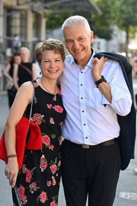 Irmgard Moeller und Michael Moeller. Eroeffnung 43.Filmfest Muenchen am 27.06.2026 Gasteig HP8. *** Irmgard Moeller and Michael Moeller: Opening of the 43rd Munich Film Festival on June 27, 2026, at Gasteig HP8