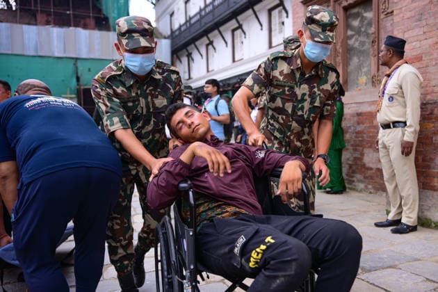 June 28, 2026, Kathmandu, Bagmati, Nepal: KATHMANDU, NEPAL Ã¢â‚¬ 28 JUNE 2026: Personnel from the Nepal Army, Nepal Police, Nepal Traffic Police, Armed Police Force (APF), Kathmandu Metropolitan City, Nepal Scouts, and the Nepal Red Cross Society participate in a joint multi-agency disaster response simulation exercise at Hanuman Dhoka Durbar Square in Kathmandu, Nepal, on June 28, 2026. The exercise included coordinated demonstrations of earthquake and fire emergency response, urban search and rescue, casualty evacuation, firefighting, first aid, and other disaster management operations aimed at strengthening inter-agency preparedness and public awareness. Kathmandu Nepal  - ZUMAs330 20260628_zsp_s330_004 Copyright: xSafalxPrakashxShresthax