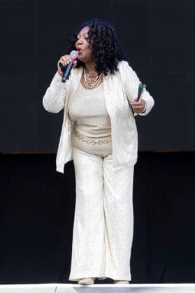 Liz Mitchell von Boney M. live beim Rainbow Festival am Fühlinger See. Köln, 27.06.2026 *** Liz Mitchell of Boney M performing live at the Rainbow Festival at Fühlinger See in Cologne, June 27, 2026 Foto:xxF.xZeisingx xFuturexImagex rainbow_6706