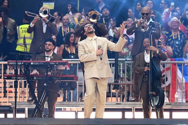Bad Bunny performing at Tottenham Hotspur Stadium LONDON, ENGLAND - JUNE 27: Bad Bunny performing at Tottenham Hotspur Stadium on June 27, 2026 in London, England. CAP MAR MAR Great Britain Copyright: xMartinxHarris CapitalxPicturesx