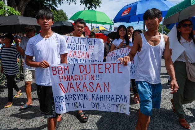 Anti-corruption rally in Philippines demands VP Sara Duterte s impeachment METRO MANILA, PHILIPPINES - JUNE 28: People take part in an anti-corruption rally a few days before the impeachment trial of Vice President Sara Duterte in Quezon City, Metro Manila, Philippines, on June 28, 2026. The rally is organized by interfaith groups, including Catholic and Muslim leaders, to demand better governance, electoral reforms, an end to corruption, and the successful impeachment of Vice President Sara Duterte, whose trial is scheduled to begin at the Senate on July 6. Daniel Ceng Anadolu Meto Manila Philippines. Editorial use only. Please get in touch for any other usage.  Copyright: x2026xAnadoluxDanielxCengx